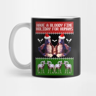 What We Do In the Shadows Christmas Sweater—Have a Bloody Fine Holiday for Humans Mug